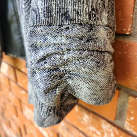 Dressbarn Small Open Front Snake Print Jacket Lined Polyester/Nylon Blend - Picture 3 of 7